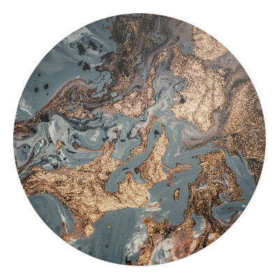 Podložka pod kolieskovú stoličku okrúhla Abstraktný vír