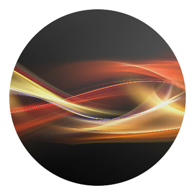 Podložka pod stoličku okrúhla Abstraktné vlny