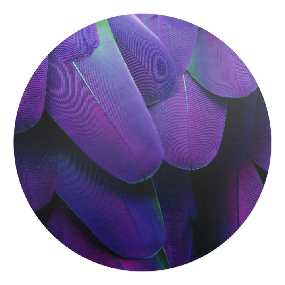 Podložka pod stoličku okrúhla Perie v odtieňoch