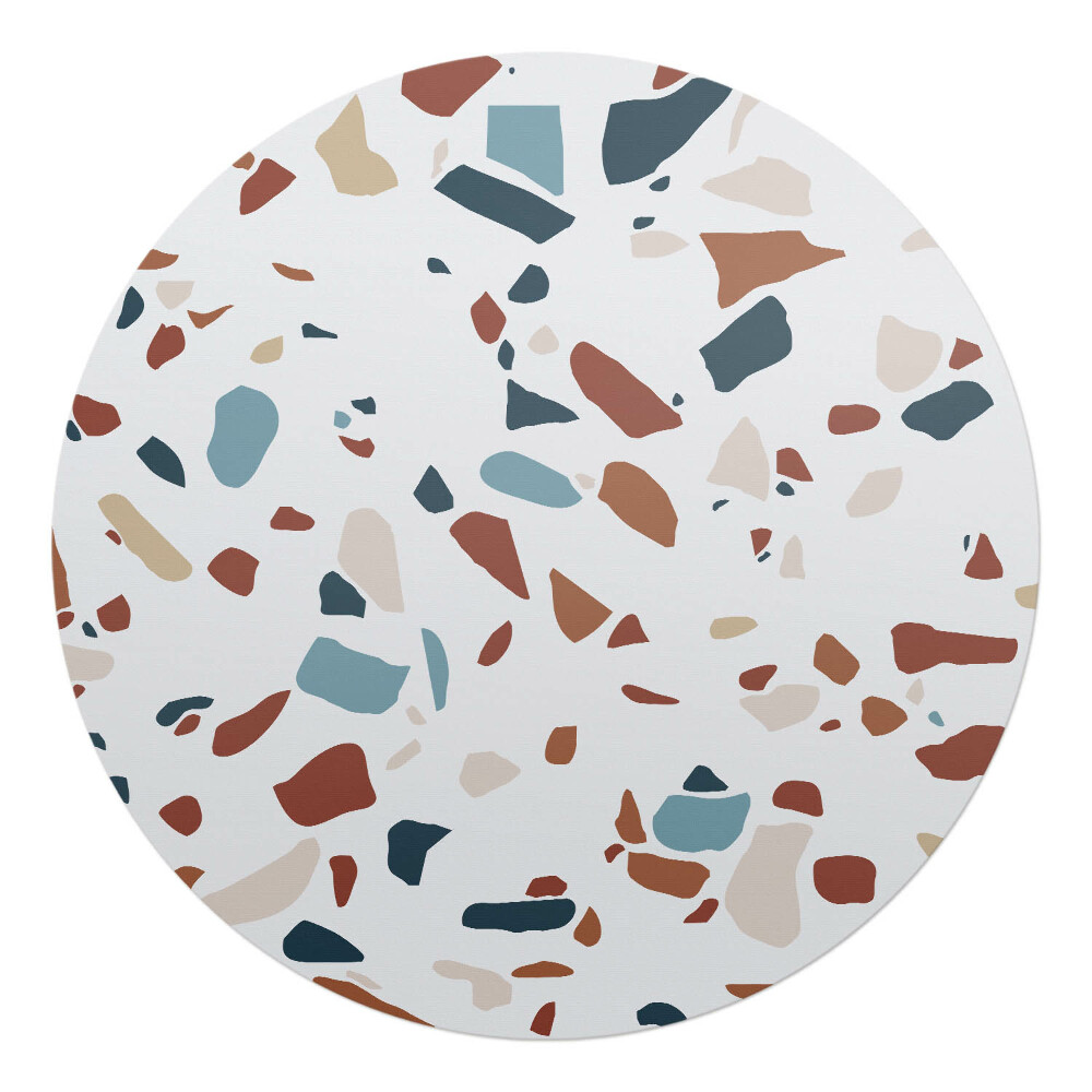 Podložka pod kolieskovú stoličku okrúhla Kamienková mozaika