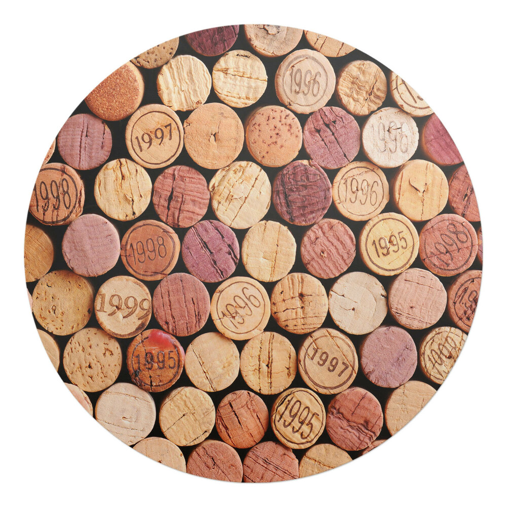 Podložka pod kolieskovú stoličku okrúhla Kolekcia vínnych korkov