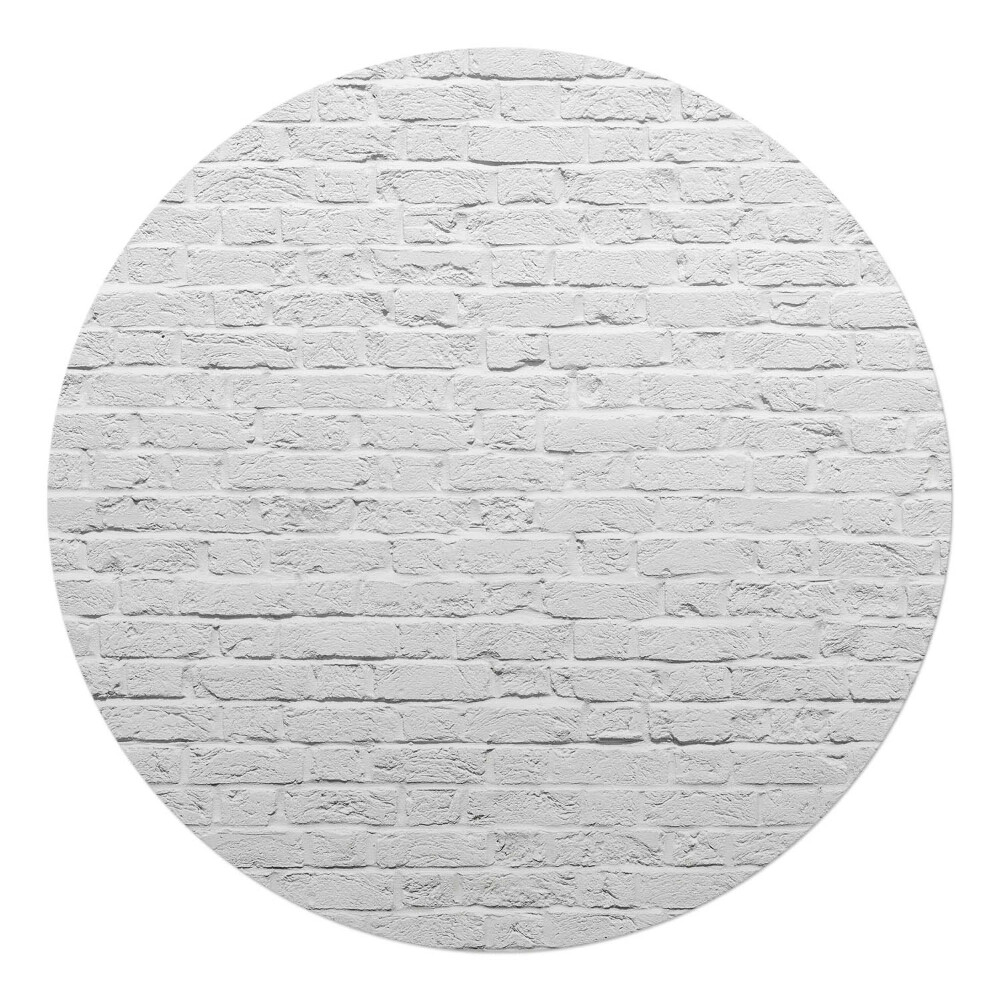 Podložka pod kolieskovú stoličku okrúhla Tehlová stena