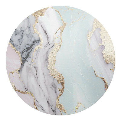 Podložka pod kolieskovú stoličku okrúhla Mramorové vlny