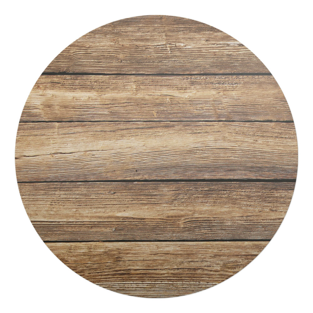 Podložka pod kolieskovú stoličku okrúhla Drevené dosky na pozadí