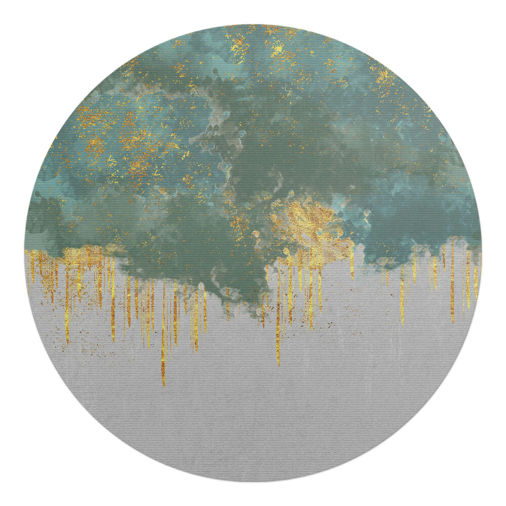 Podložka pod stoličku okrúhla Abstraktné pruhy