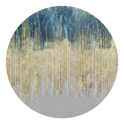 Podložka pod kolieskovú stoličku okrúhla Vertikálne čiary abstrakcie