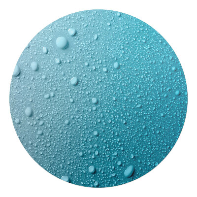 Podložka pod stoličku na kolieskach okrúhla Kvapky na skle