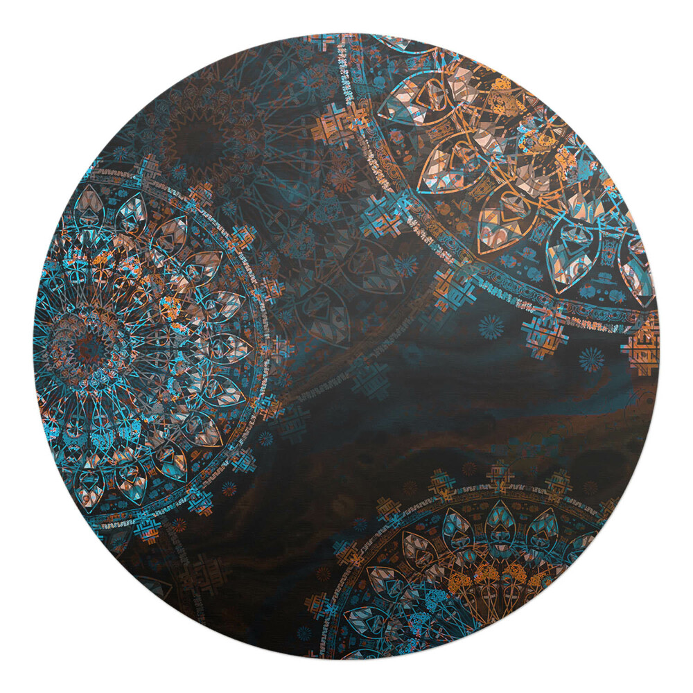 Podložka pod stoličku okrúhla Geometrické mandaly