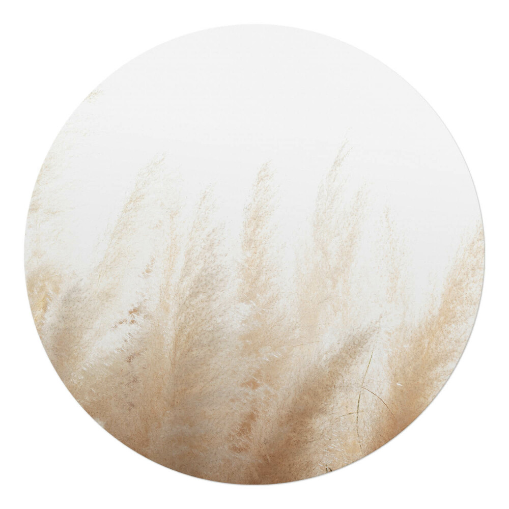 Podložka pod kolieskovú stoličku okrúhla Jemné trávy