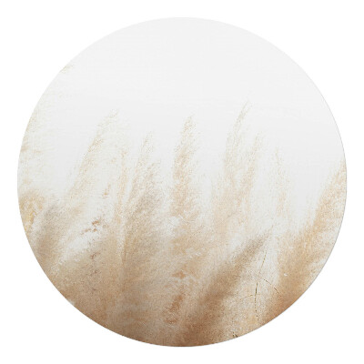 Podložka pod kolieskovú stoličku okrúhla Jemné trávy