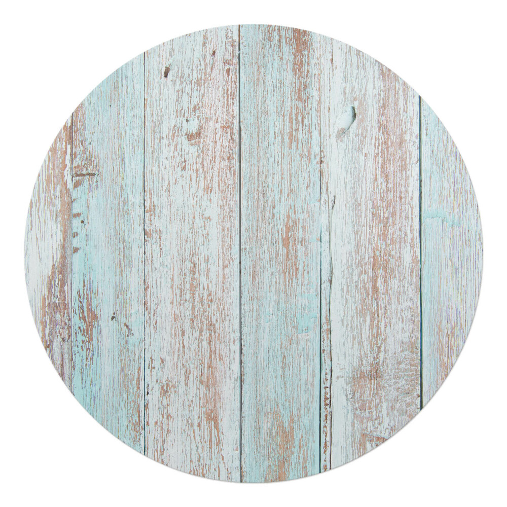 Podložka pod stoličku na kolieskach okrúhla Vintage drevená textúra