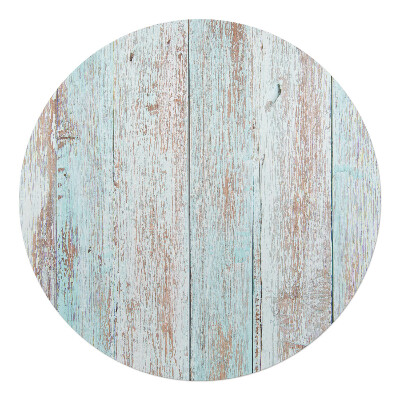 Podložka pod stoličku na kolieskach okrúhla Vintage drevená textúra