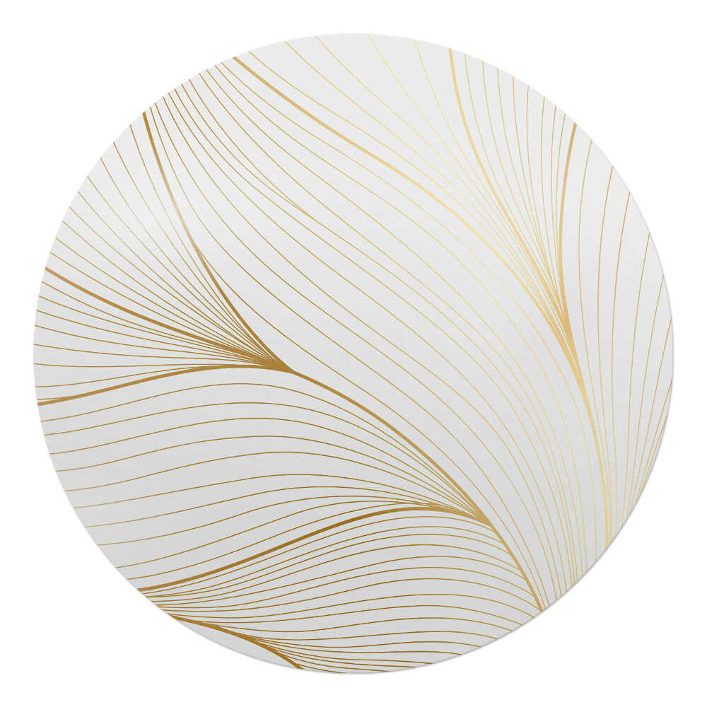 Podložka pod kolieskovú stoličku okrúhla Elegantné línie