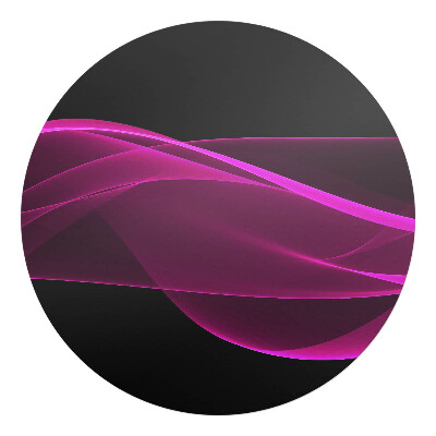 Podložka pod kolieskovú stoličku okrúhla Vlnité čiary