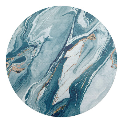 Podložka pod kolieskovú stoličku okrúhla Mramorové vlny