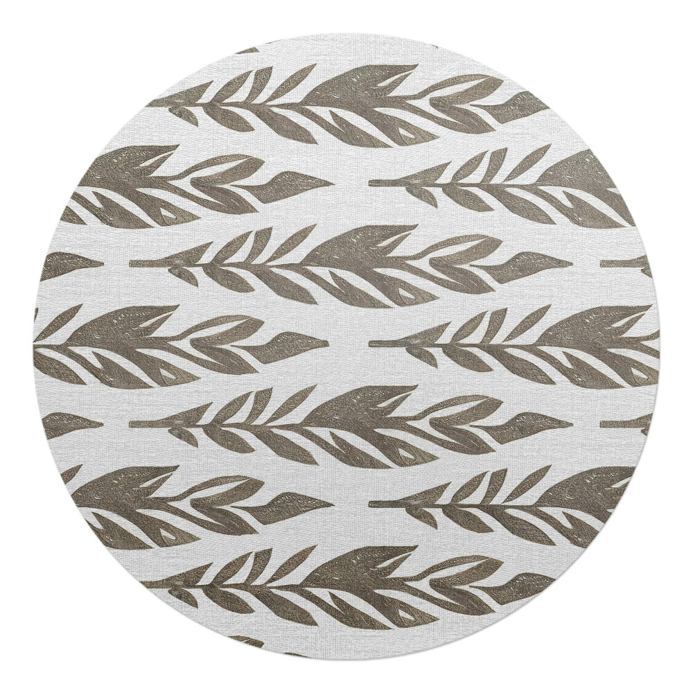 Podložka pod kolieskovú stoličku okrúhla Listy v riadkoch