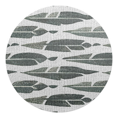 Podložka pod kolieskovú stoličku okrúhla Abstraktné listy