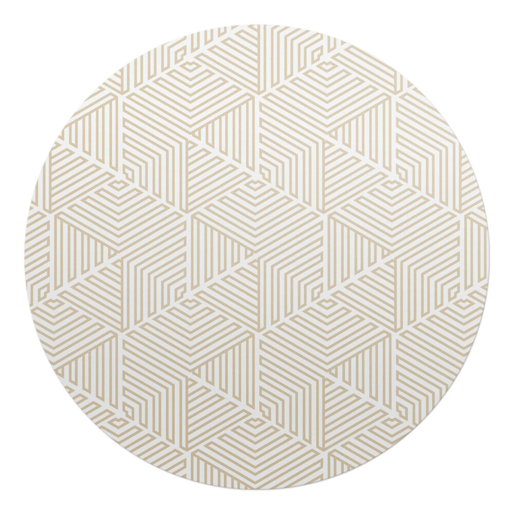Podložka pod kolieskovú stoličku okrúhla Geometrické bludisko