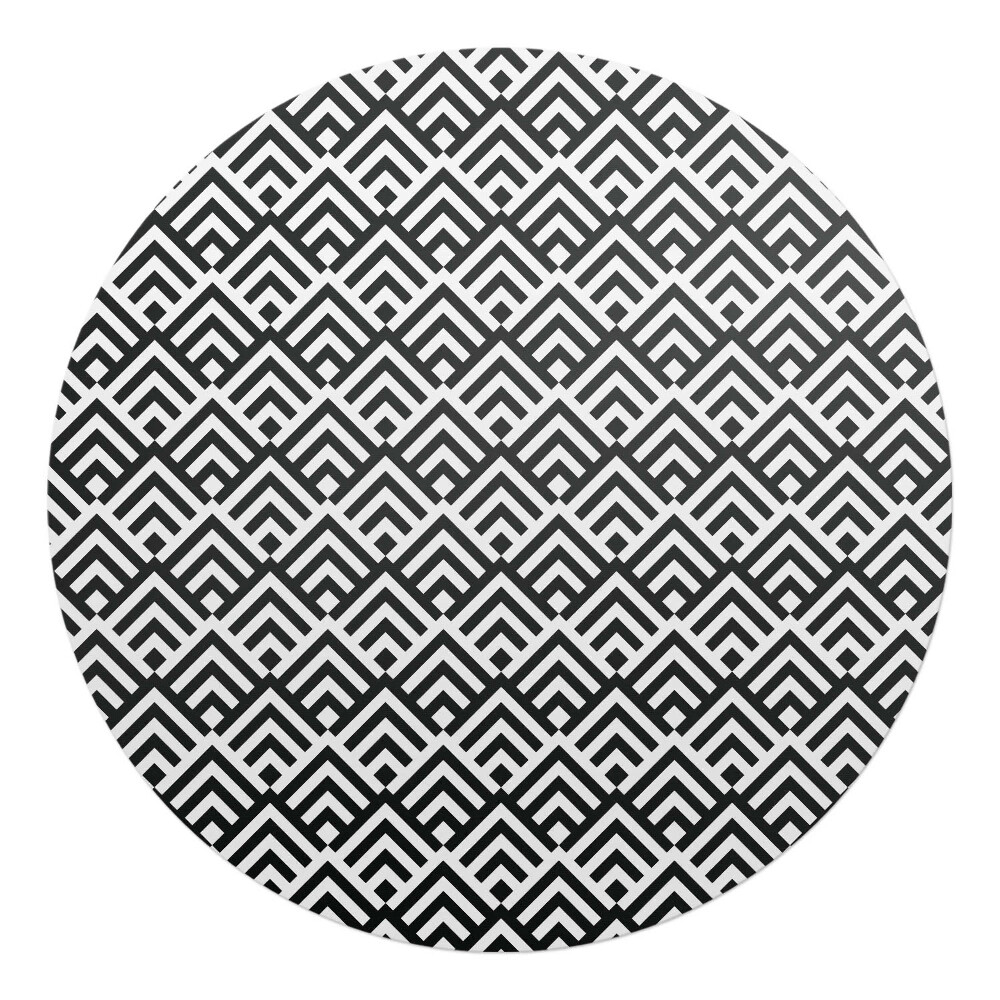 Podložka pod stoličku okrúhla Geometrický vzor