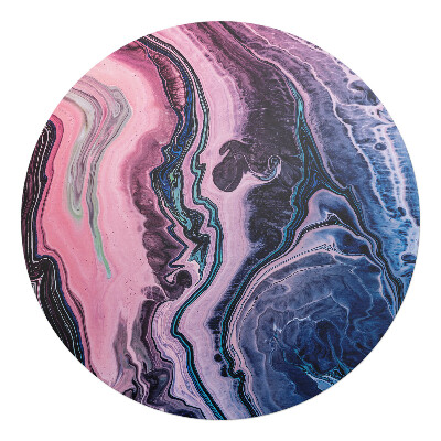 Podložka pod kolieskovú stoličku okrúhla Abstraktné vlny