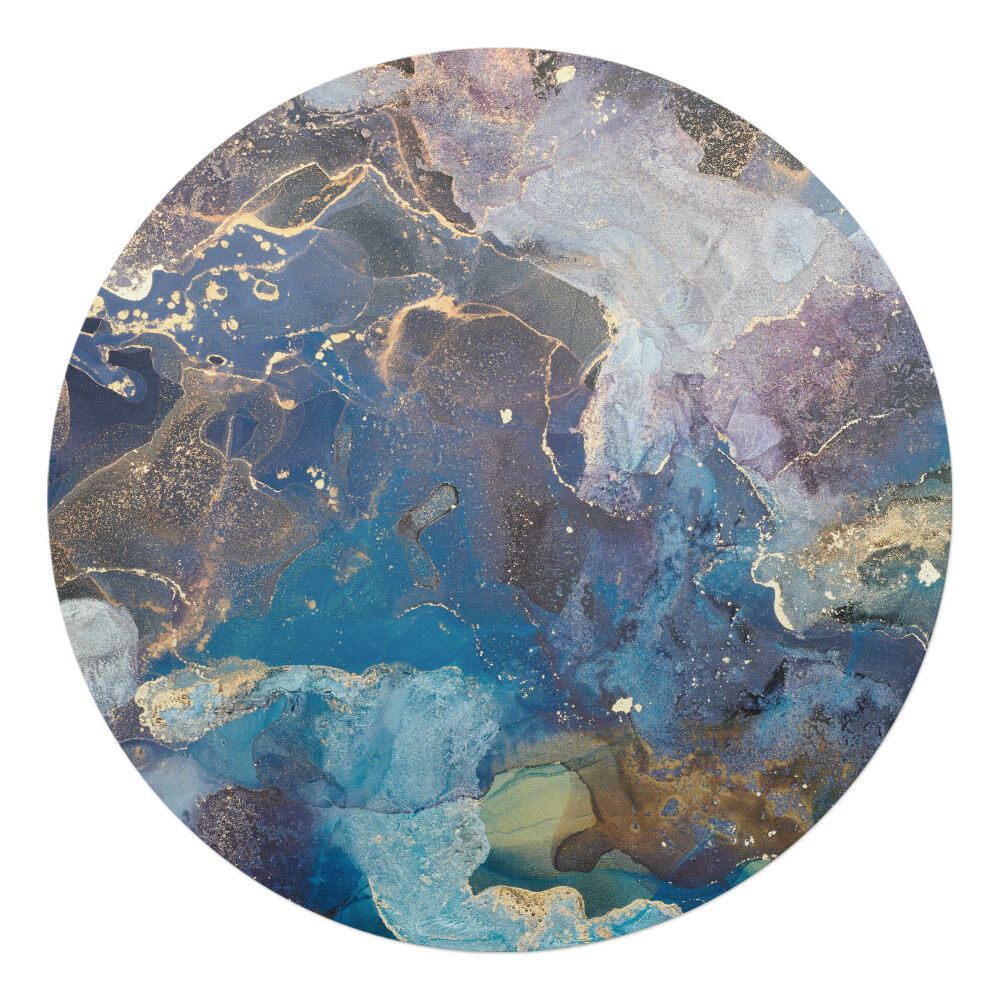 Podložka pod stoličku okrúhla Abstraktný mramor