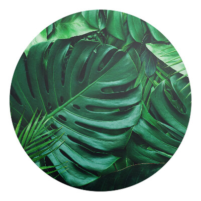 Podložka pod kolieskovú stoličku okrúhla Tropické listy