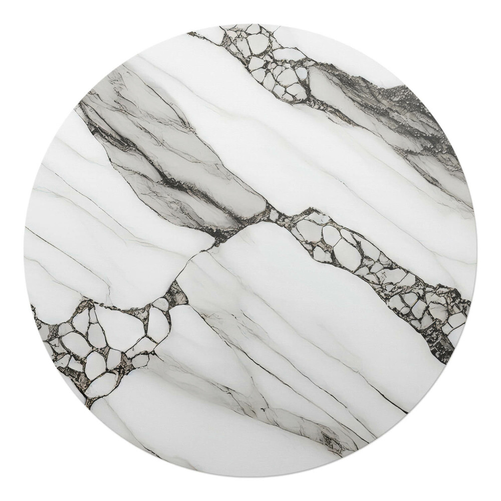 Podložka pod stoličku na kolieskach okrúhla Mramorové žily