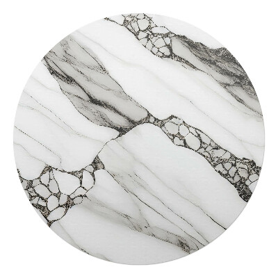Podložka pod stoličku na kolieskach okrúhla Mramorové žily