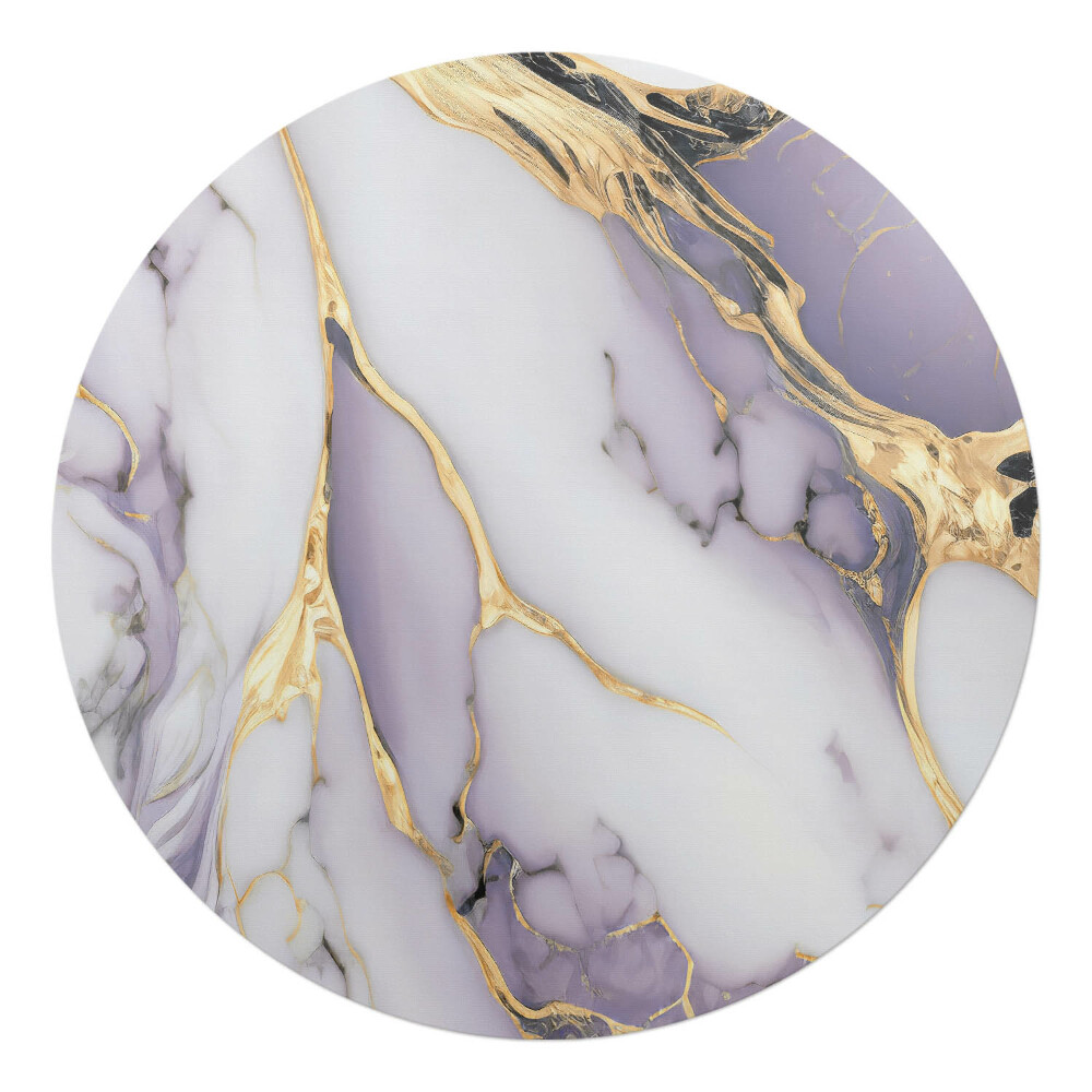 Podložka pod kolieskovú stoličku okrúhla Mramorové vlny