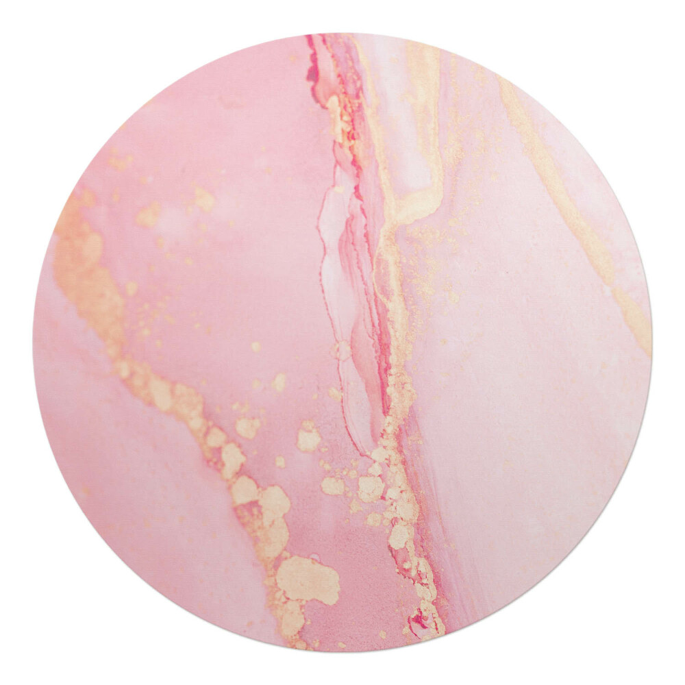 Podložka pod stoličku na kolieskach okrúhla Pastelový mramor