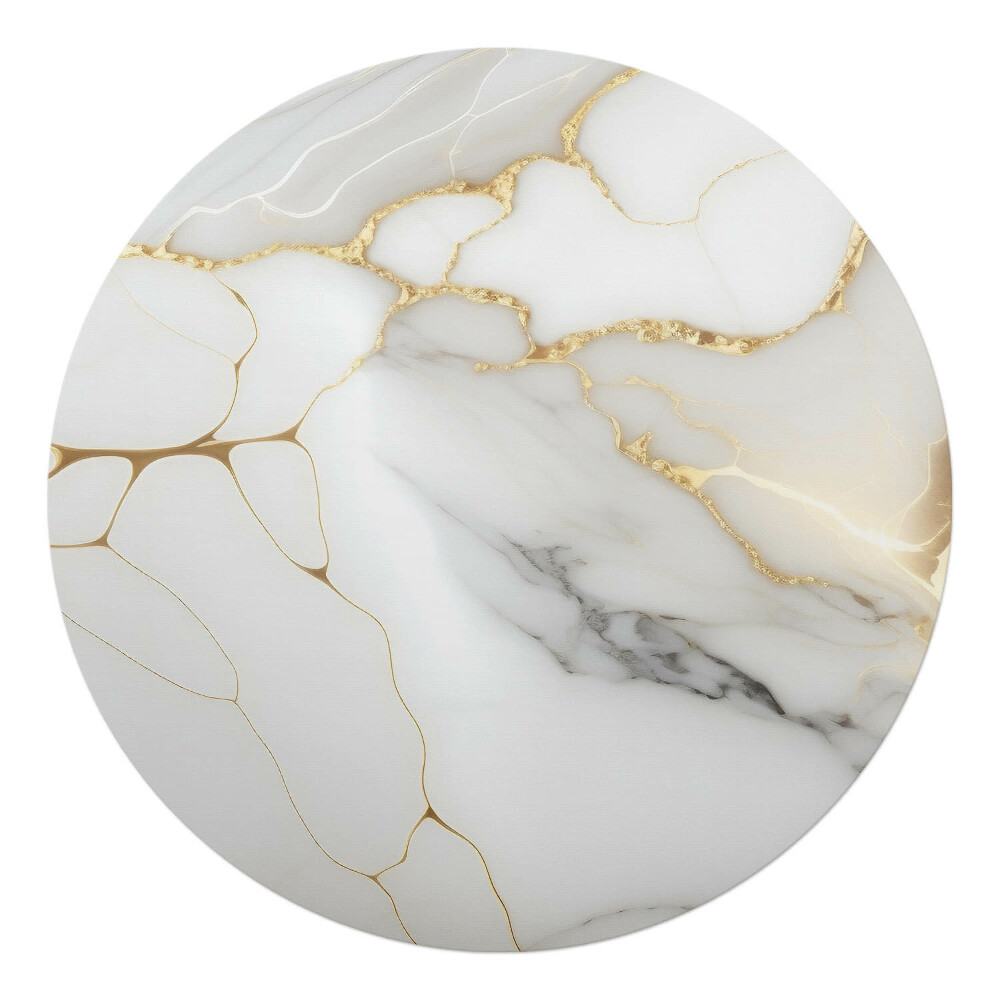 Podložka pod kolieskovú stoličku okrúhla Mramorové linky