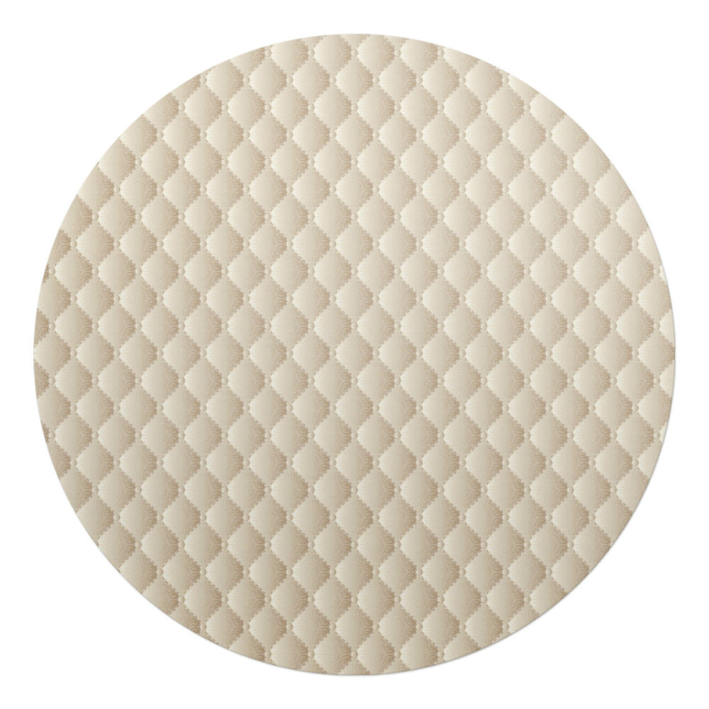 Podložka pod stoličku okrúhla Prešívaný retro vzor