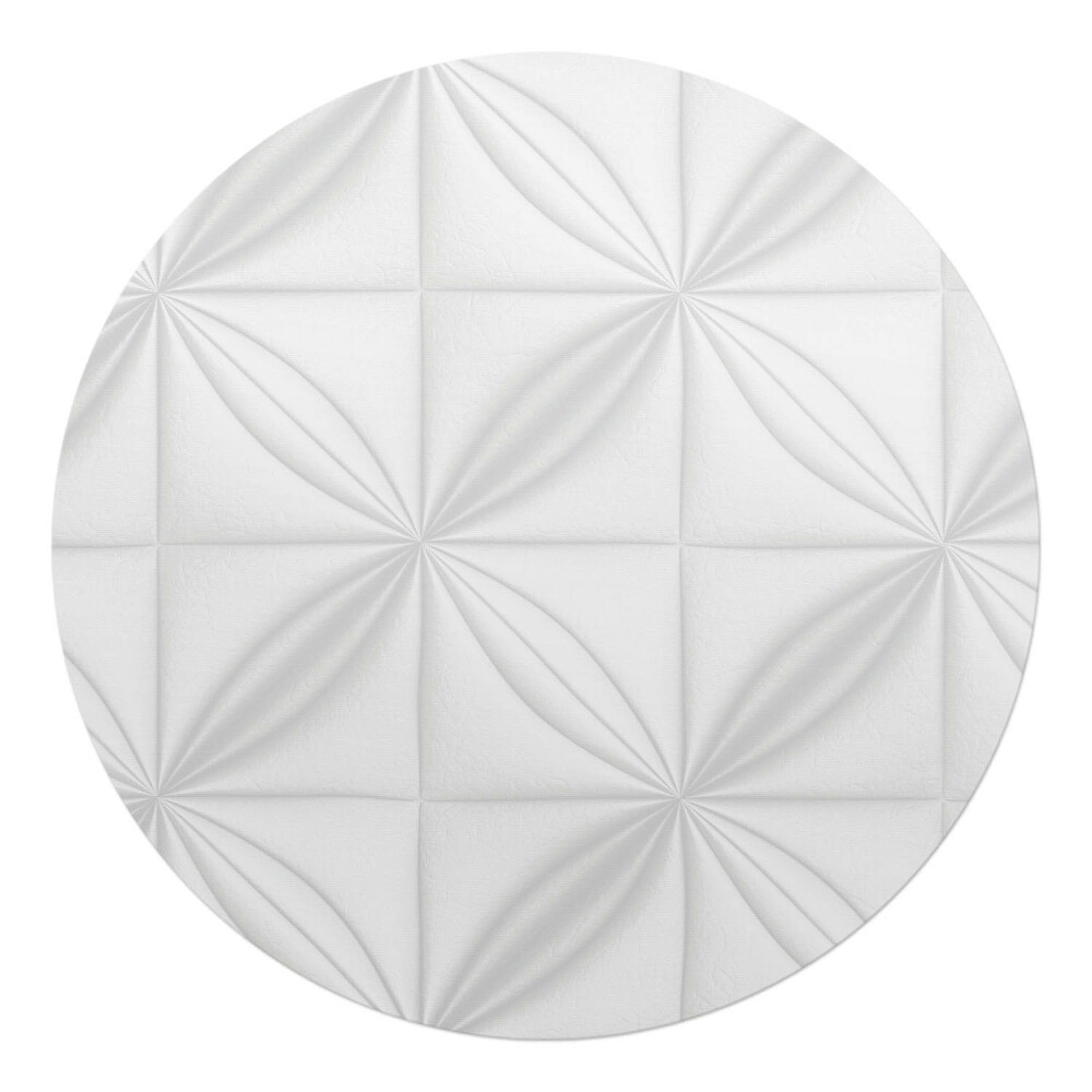 Podložka pod kolieskovú stoličku okrúhla Geometrický reliéf