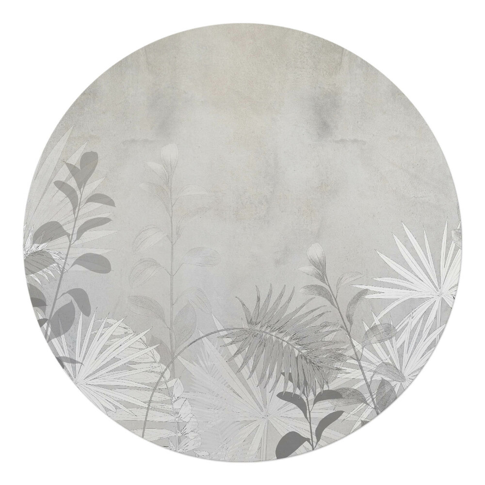 Podložka pod kolieskovú stoličku okrúhla Pozadie listov rastlín