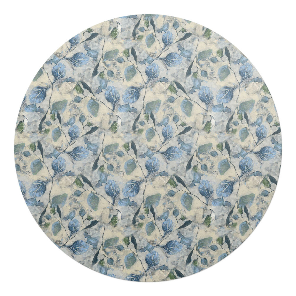 Podložka pod kolieskovú stoličku okrúhla Akvarelové listy