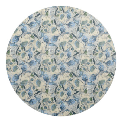Podložka pod kolieskovú stoličku okrúhla Akvarelové listy