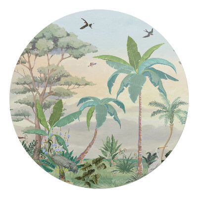 Podložka pod stoličku okrúhla Tropická krajina