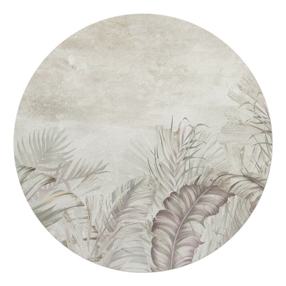 Podložka pod stoličku okrúhla Pastelové listy