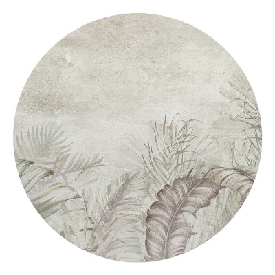 Podložka pod stoličku okrúhla Pastelové listy