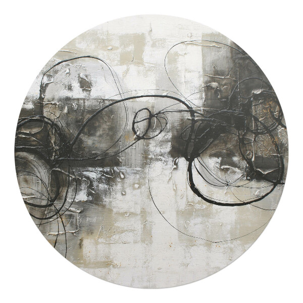 Podložka pod kolieskovú stoličku okrúhla Abstraktné čiary