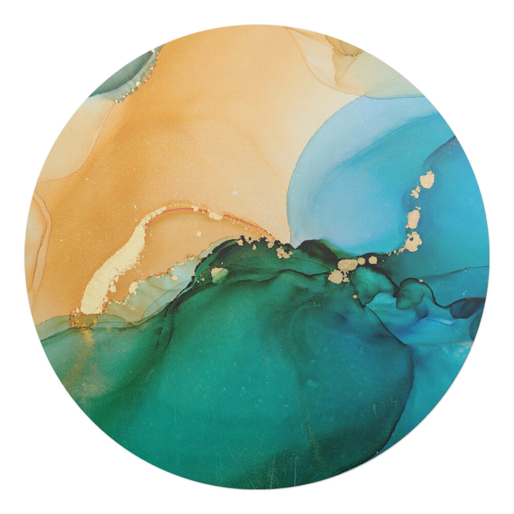 Podložka pod stoličku okrúhla Abstraktné vlny