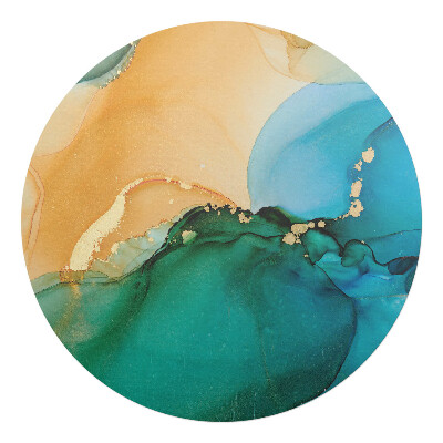 Podložka pod stoličku okrúhla Abstraktné vlny