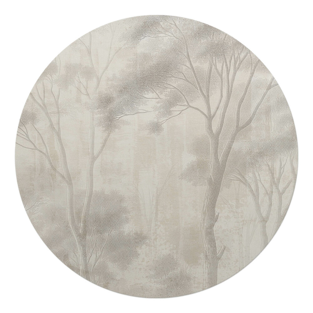 Podložka pod stoličku na kolieskach okrúhla Jemný les