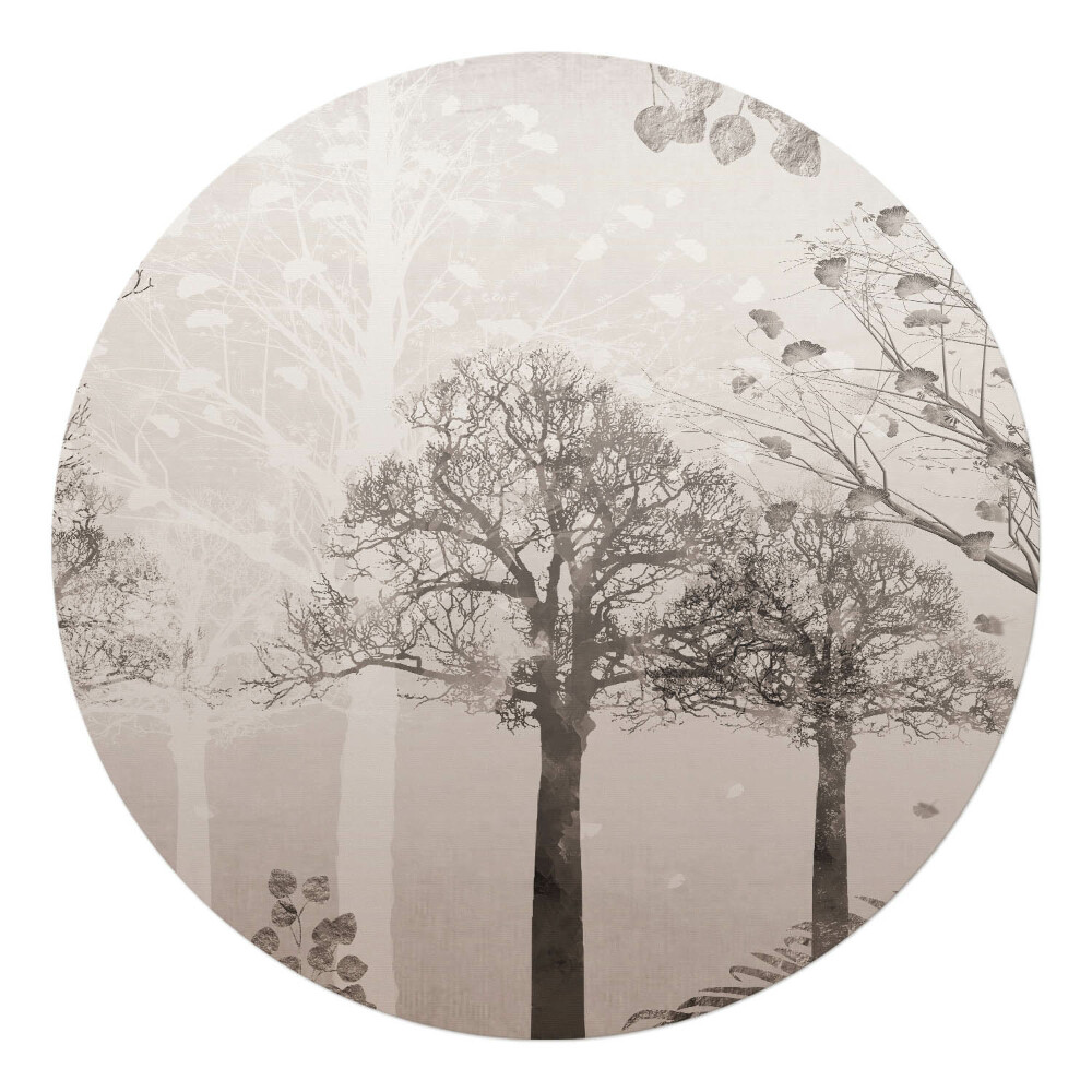 Podložka pod stoličku okrúhla Odtlačok stromu