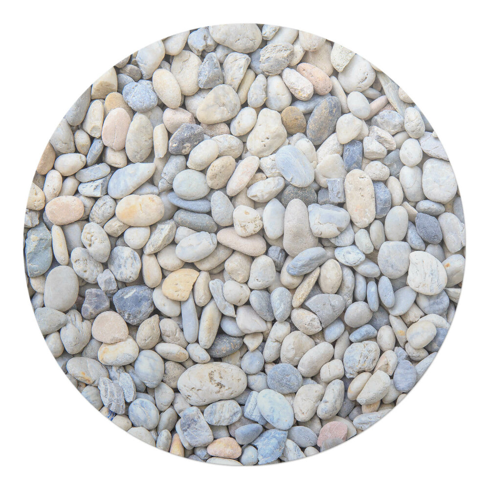 Podložka pod stoličku na kolieskach okrúhla Kamene na pláži