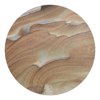 Podložka pod stoličku okrúhla Vlnité kamenné vzory