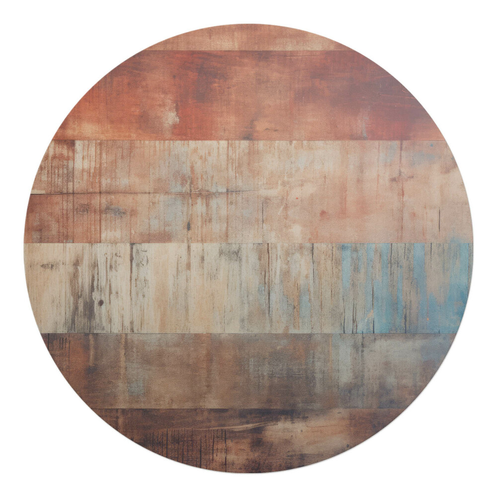 Podložka pod kolieskovú stoličku okrúhla Staré drevené opasky