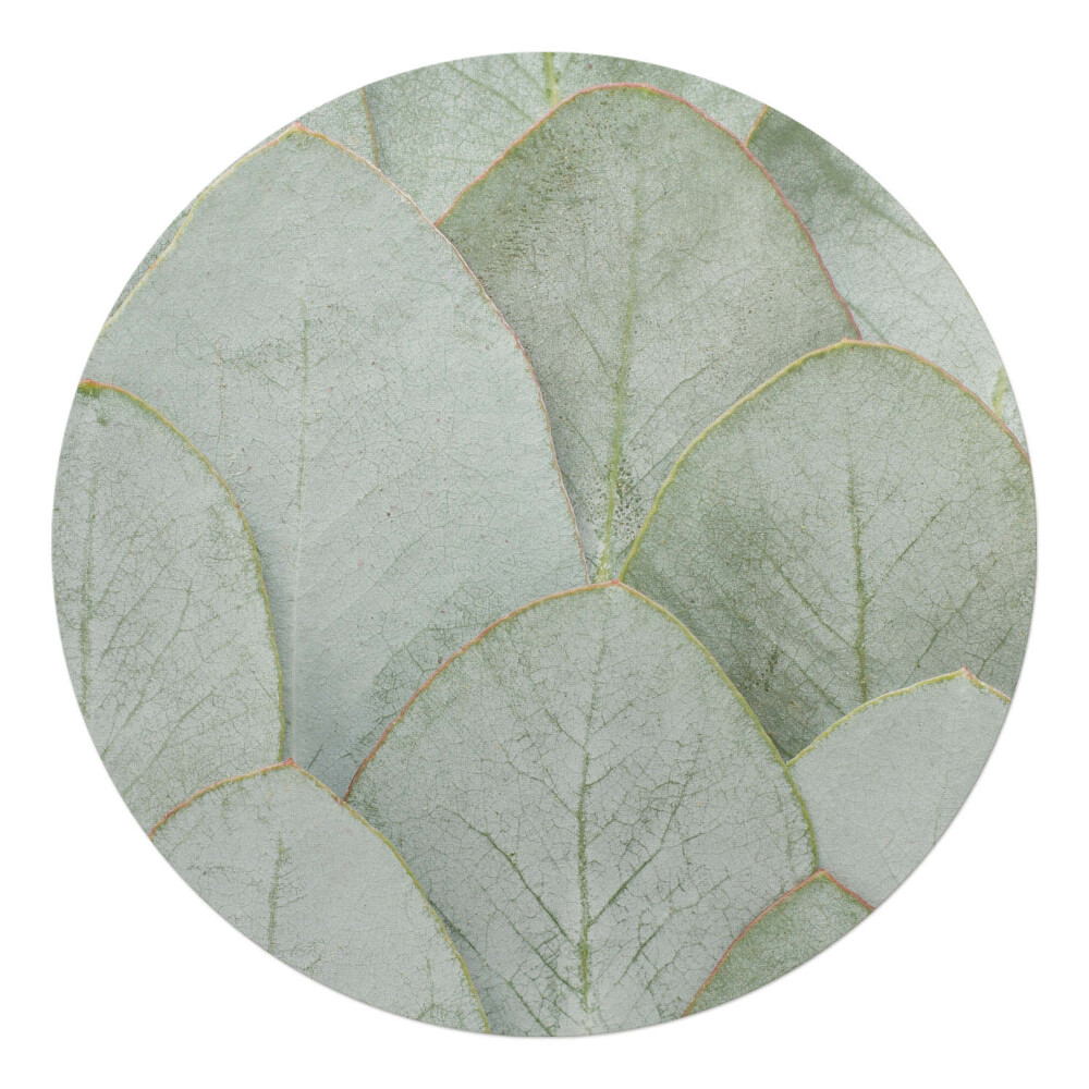 Podložka pod kolieskovú stoličku okrúhla Listy v harmónii