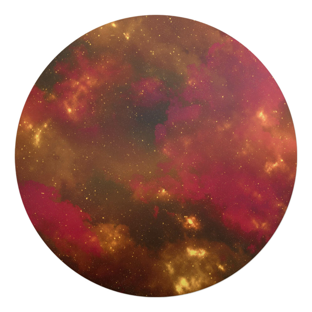 Podložka pod stoličku na kolieskach okrúhla Kozmická hmlovina