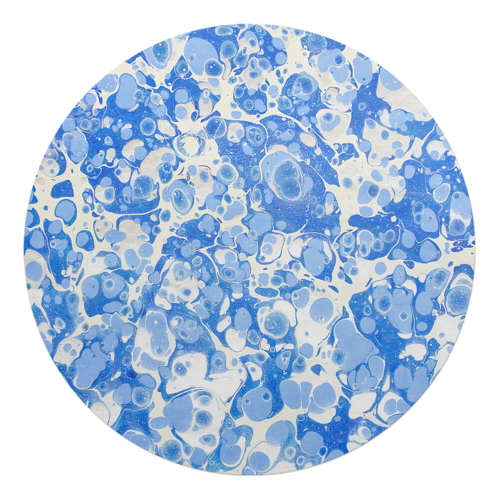 Podložka pod kolieskovú stoličku okrúhla Mramorované bubliny